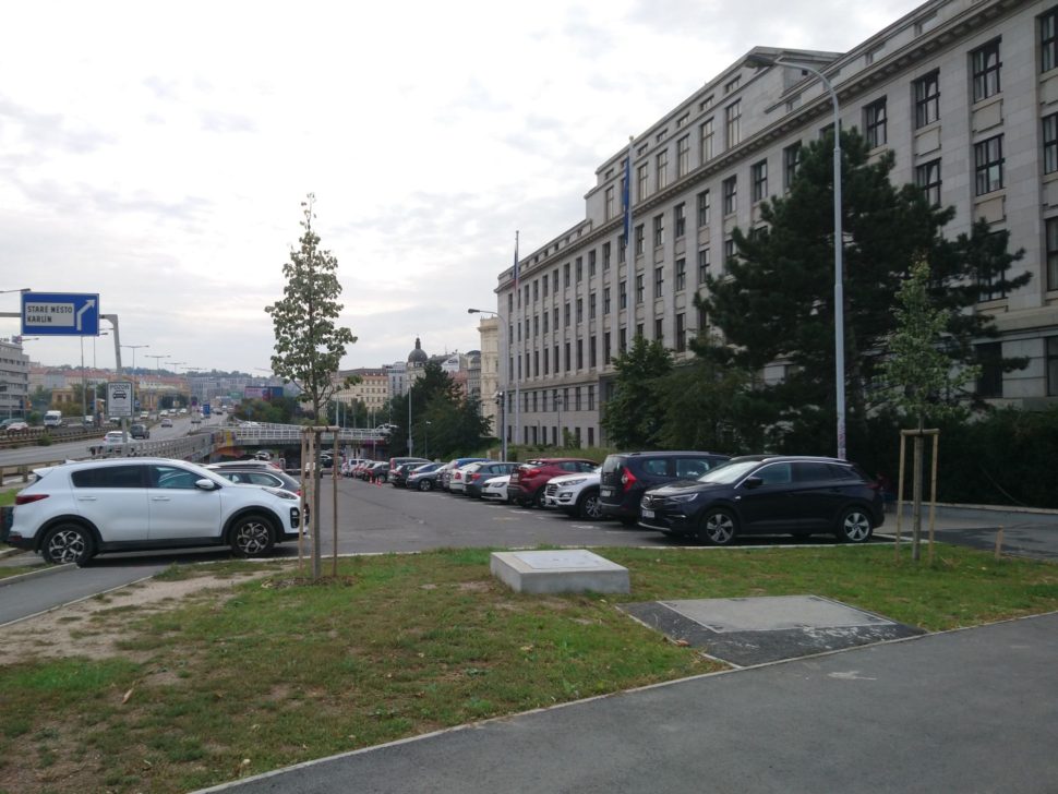 Parkování ulice Těšnov
