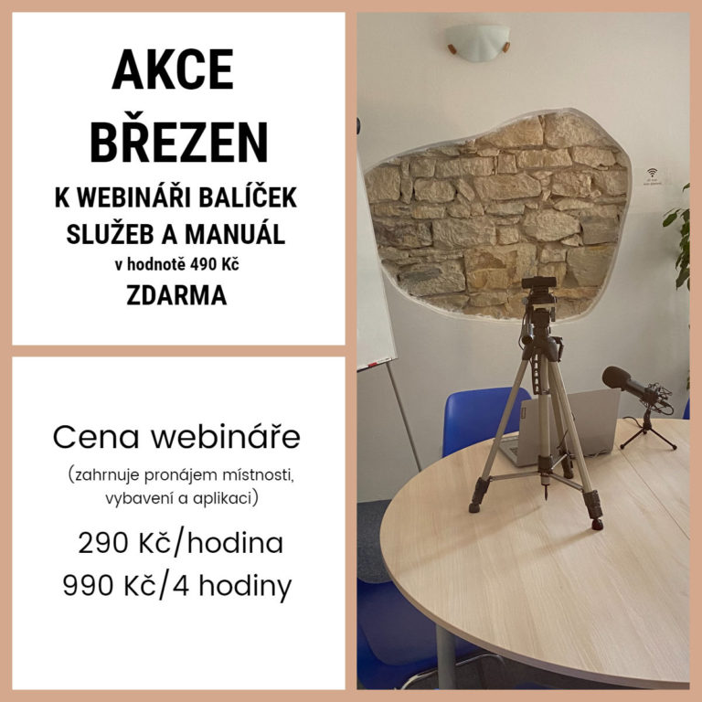 Březnová akce na WEBINÁŘE