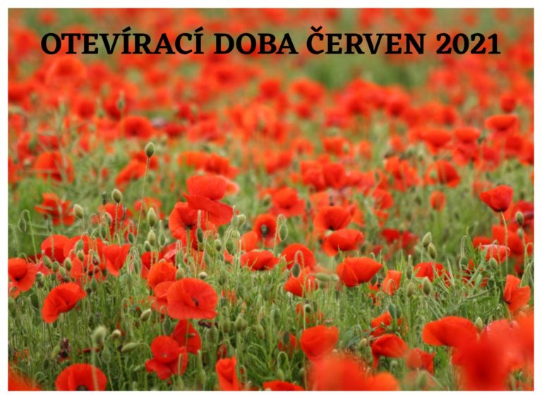 V červnu se na Vás opět těšíme denně, včetně víkendů. Více na Facebooku.